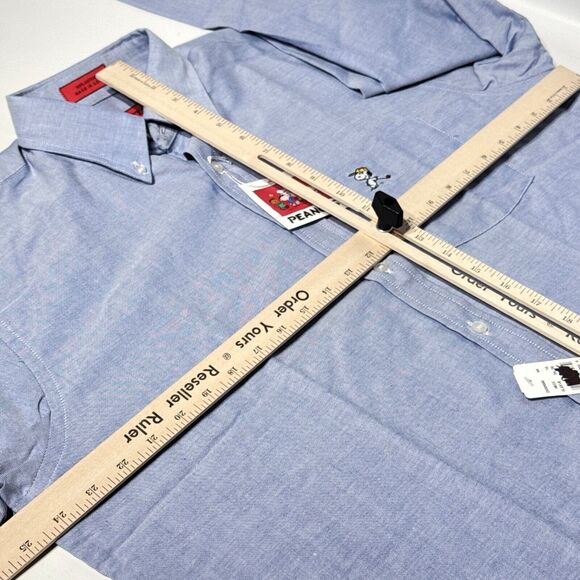 VTG NWT Peanuts Snoopy Golf Long Sleeve Button Shirt Made in USA Men 16 32/33 - Picture 13 of 13